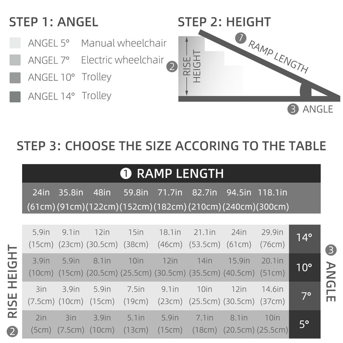 Folding Aluminum Wheelchair Ramp - 3ft Portable Scooter Access, Mobility Aid - Ease of Travel for Disabled Users