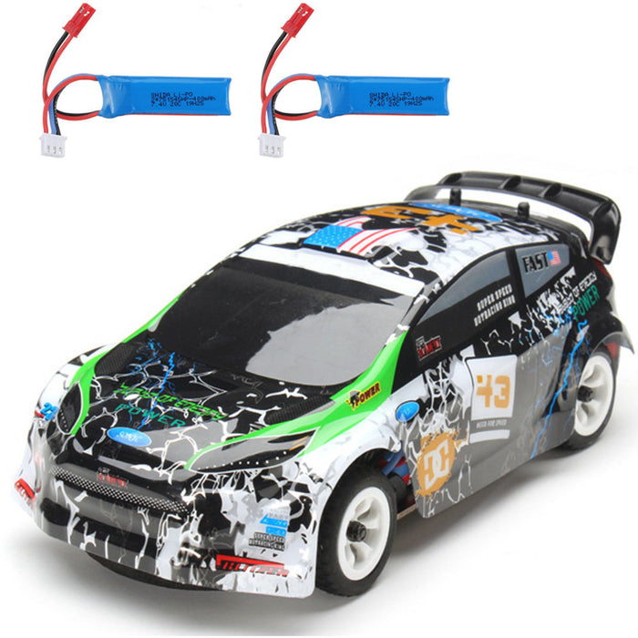 Wltoys K989 Model - 1/28 Scale 2.4G 4WD Brushed RC Car with 2 Batteries, RTR and Alloy Chassis - Perfect for Hobbyists and Racing Enthusiasts