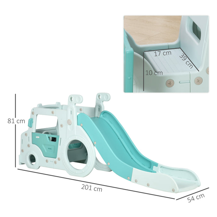 4-in-1 Children's Car-Shaped Slide - Freestanding Toddler Climber with Exercise Toy & Activity Center, Indoor/Outdoor - Fun & Physical Development for Kids