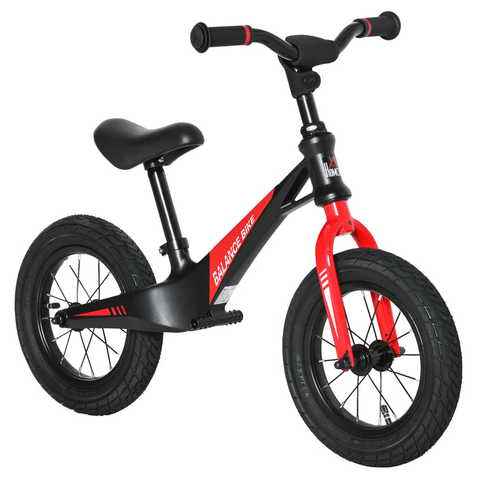 Kids Balance Bike 30cm - No-Pedal Design with Air-Filled Tires, Adjustable Handlebars & Padded Seat - Perfect Training Cycle for Toddlers Ages 3-6