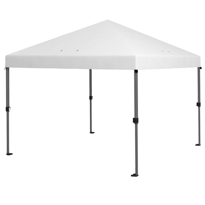 Easy-to-Assemble 3x3m Pop Up Gazebo - One-Person Setup Marquee Party Tent with One-Button Push and Adjustable Legs - Includes Stakes and Ropes for Stability