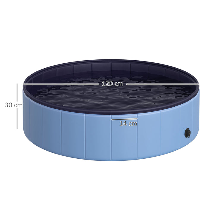 Foldable Pet Swimming Pool - 120cm, Durable and Portable - Ideal for Dogs and Outdoor Bathing