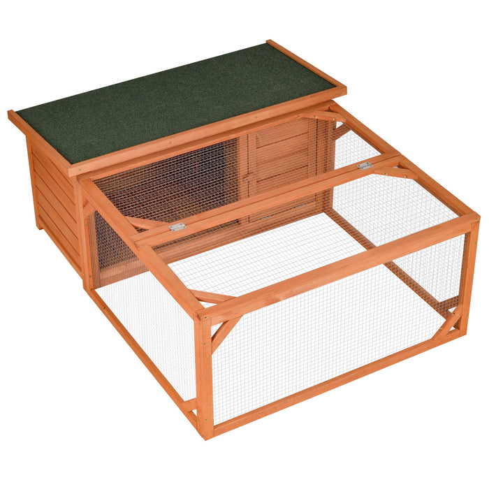 Deluxe Off-Ground Cage - Spacious Guinea Pig & Bunny Hutch with Opening Roof Feature - Ideal for Small Pets Outdoor Living & Protection