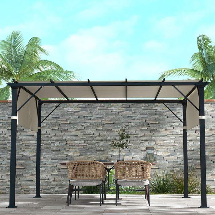 UV-Resistant Pergola Canopy 2-Pack - Easy Install Cream White Shade Covers for 3x3m Structure - Ideal for Outdoor Comfort and Sun Protection