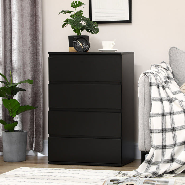 4-Drawer Modern Dresser - Sleek Storage Cabinet Unit - Bedroom Organization Solution