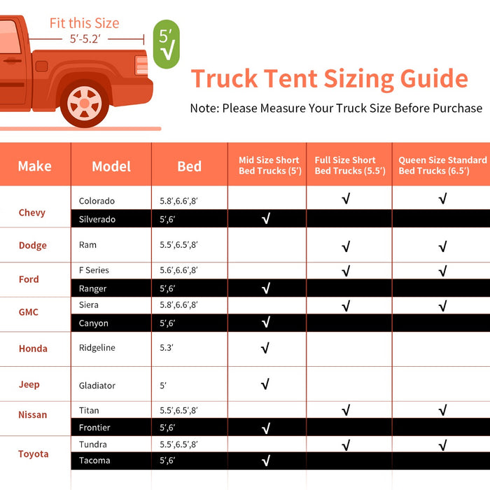 Portable Pickup Tent for 2 People - Durable, Easy Assembly, Includes Carry Bag - Perfect for Camping, Hiking & Outdoor Adventures