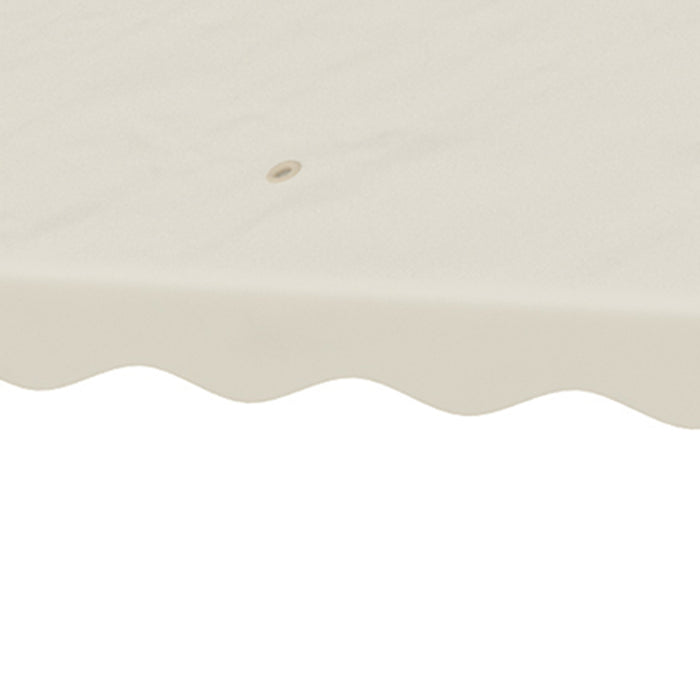 3x3m Gazebo Canopy Replacement - Cream White, 2-Tier Roof Top Cover - Ideal for Outdoor Patio Shelter Refurbishment