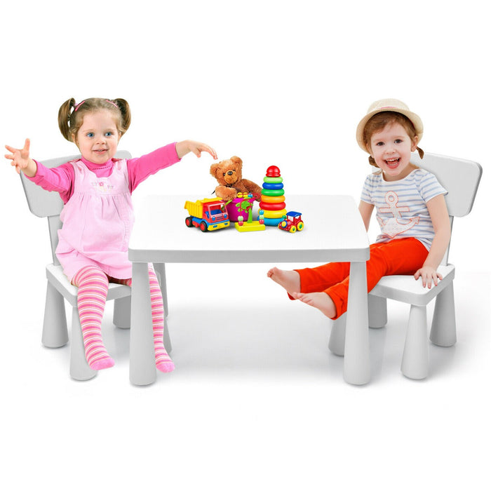 KidKraft - Blue Multi Activity Table and Chair Set Designed for Children - Ideal for Homeschooling, Crafting and Snack Time