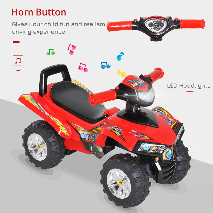 Kids Electric ATV - 4-Wheeler Quad, Battery-Powered Ride-On Toy, 60x38x42 cm in Vibrant Red - Perfect Outdoor Adventure for Young Children