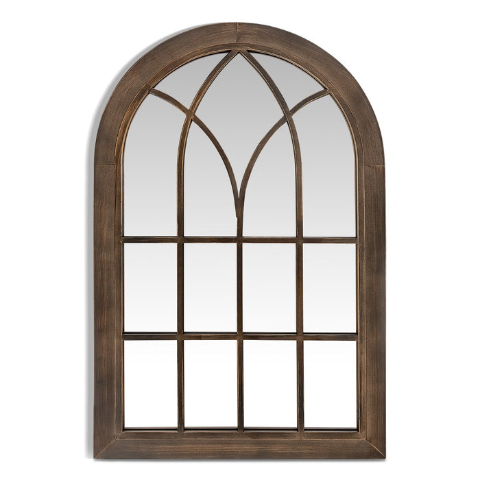 Arched Decorative Mirror - Window-Style Wall Hanging Decor - Perfect for Home Improvements and Stylish Interior Decorations