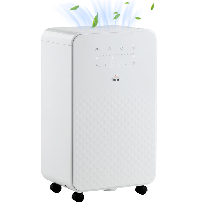 Portable 2000mL Dehumidifier with Air Purifier - 24-Hour Timer, 5 Operating Modes, 12 Liters Daily Capacity - Ideal for Home Laundry Rooms, Moisture & Odor Reduction