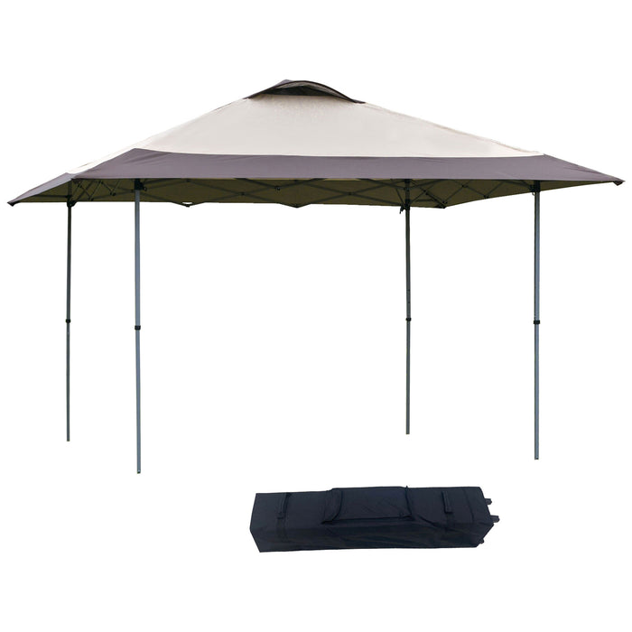 4x4m Pop-up Canopy Gazebo - Steel Frame with Adjustable Legs & Roller Bag for Easy Transport - Ideal for Outdoor Parties and Events