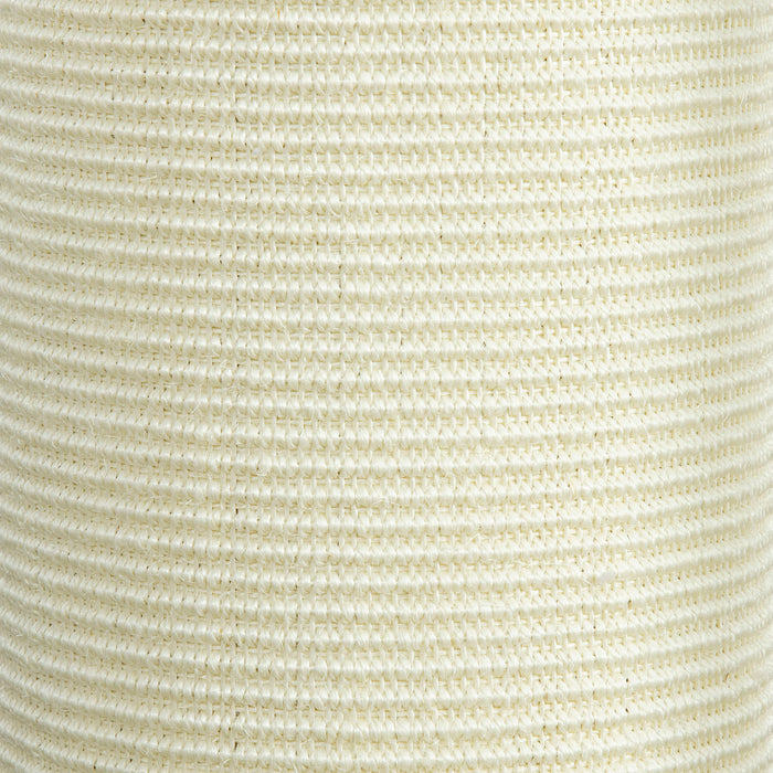 Tall 85cm Beige Cat Scratching Post with Sisal Rope - Plush Anti-Tip Design for Indoor Corners & Sofas - Ideal for Claw Maintenance & Feline Exercise