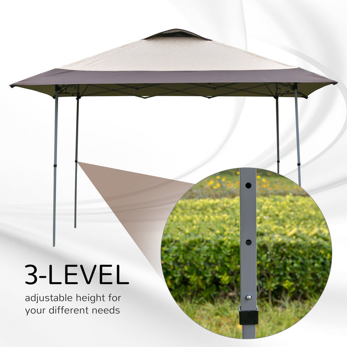 4x4m Pop-up Canopy Gazebo - Steel Frame with Adjustable Legs & Roller Bag for Easy Transport - Ideal for Outdoor Parties and Events