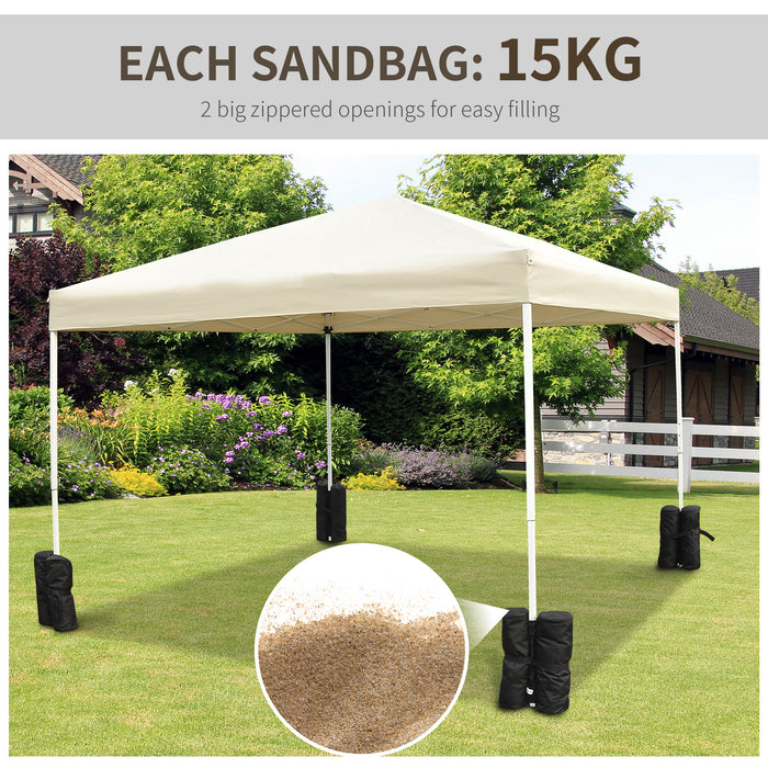 Gazebo Sand Bag Weights - 4-Piece Set for Marquee, Tent & Canopy Stabilization - Outdoor Event Anchoring Solution