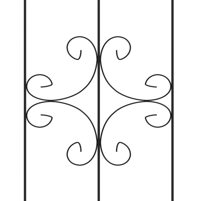 Garden Trellis Metal Set of 2 - Climbing Plant Support Frames with Arrow Design - Ideal for Vines & Garden Decoration