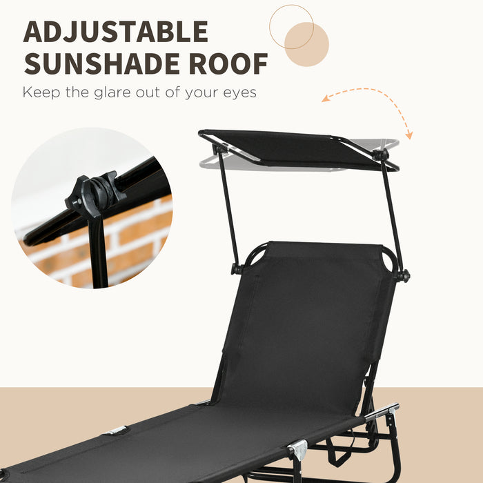 Outdoor Reclining Chaise Lounge - Steel Frame Sun Tanning Chair with Breathable Mesh - Ideal for Poolside, Beach, Yard, and Patio Comfort