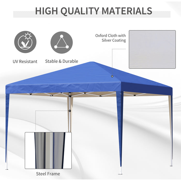 3M Garden Pop Up Gazebo - Blue Marquee Party Tent with Carrying Bag - Ideal for Weddings and Outdoor Events