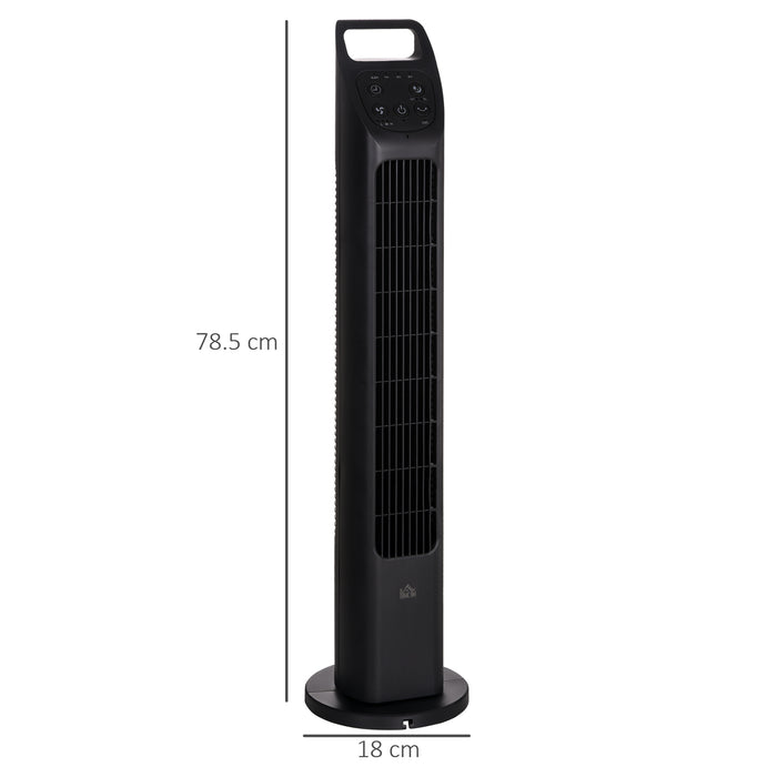 Oscillating Tower Fan with Remote - 4-Hour Timer, 3-Speed Settings, Quiet Operation - Ideal for Home, Bedroom, and Office Cooling Needs