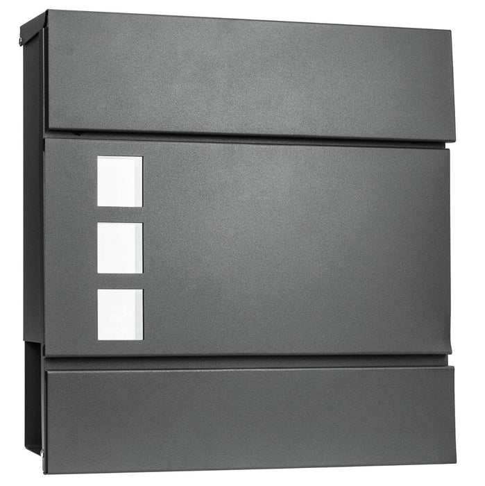 Extra-Large Capacity Mailbox - Sturdy Square-Shaped Outdoor Postal Box - Ideal for High-Volume Mail and Package Delivery