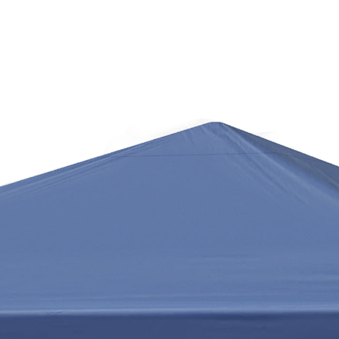 Pop Up Gazebo Canopy 3x3m - Foldable Blue Tent with Adjustable Height and Wave Edge Design - Ideal for Garden Parties & Outdoor Events