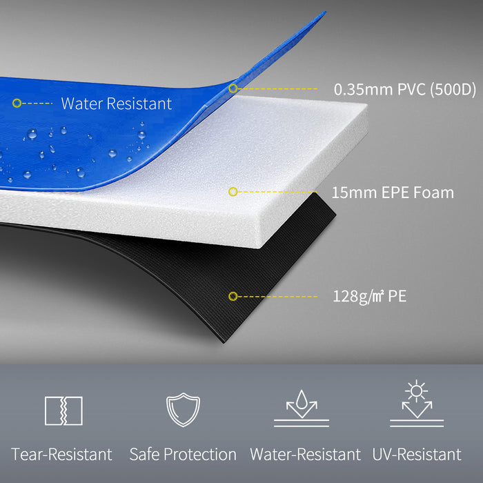 12ft Trampoline Surround - Durable Safety Foam Padding - Enhanced Protection for Jumpers