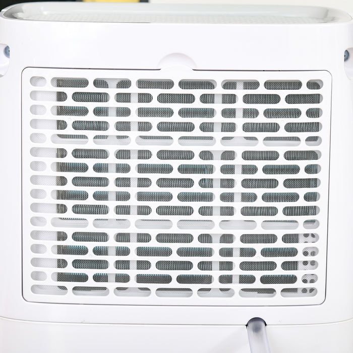 12L/Day Home Dehumidifier with Digital Humidity Display - 2500ml Capacity, 24-Hour Timer, Dual Speed Control, Portable on Wheels - Ideal for Damp Spaces and Moisture Removal