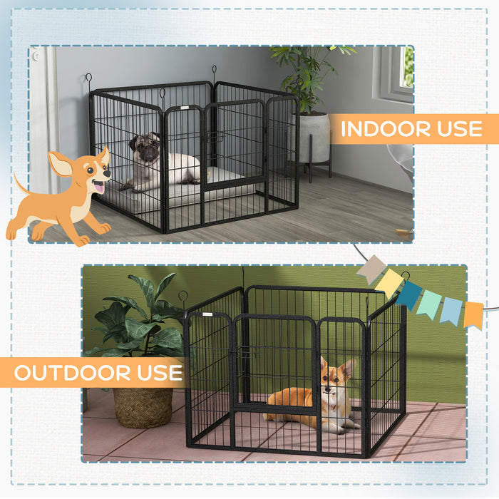 Heavy Duty 4-Panel Dog Playpen - Foldable Puppy Pen for Indoor/Outdoor with Collapsible Design, 82 x 82 x 60 cm - Ideal for Play Area & Pet Safety