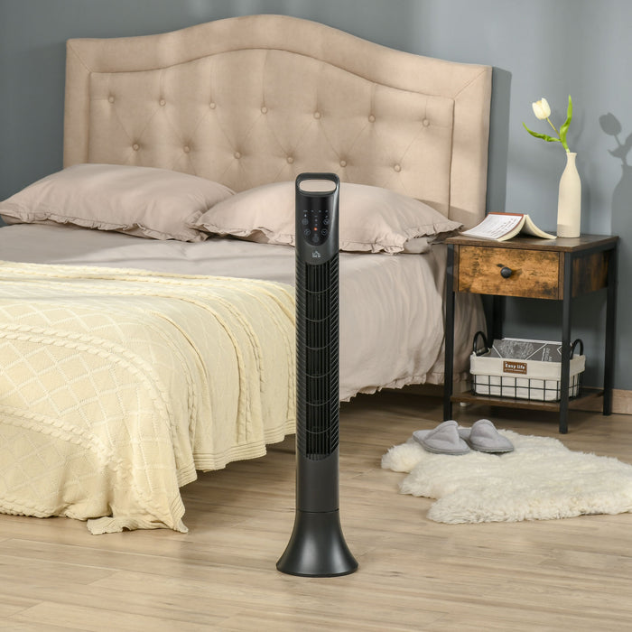 36'' Freestanding Tower Fan with LED Display - 3 Speeds, 3 Modes, 70° Oscillation, 7.5-Hour Timer, 5M Remote Control – Ideal for Home & Office Comfort