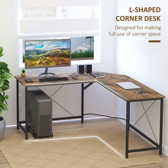 L-Shape Corner Gaming Desk - Spacious PC Workstation with Three Work Surfaces - Ideal for Home Office, Study, and Gaming Setups