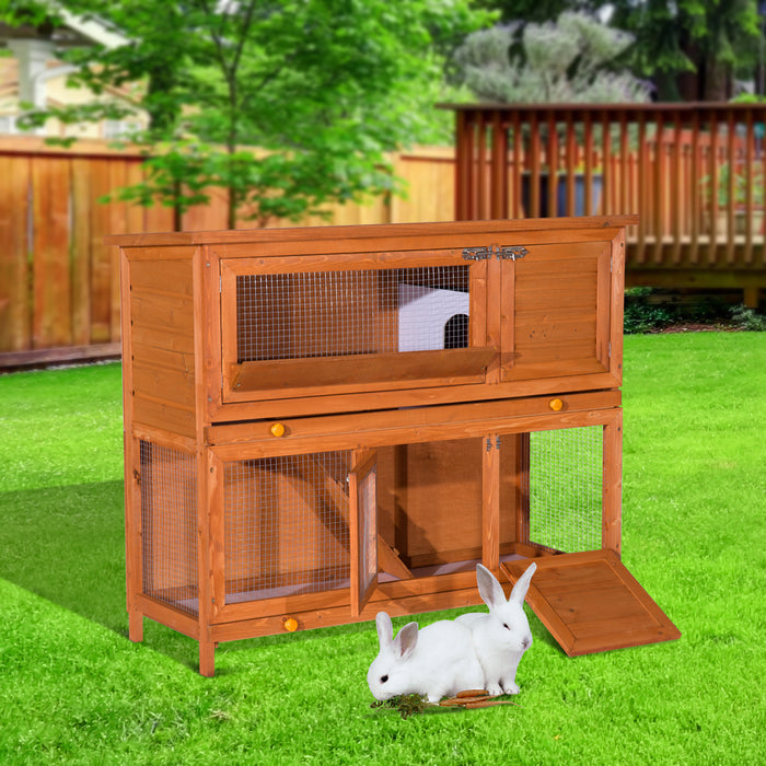 H-Sauce 100 cm - Spacious, Durable Yellow Rabbit Cage - Ideal Home for Pet Rabbits