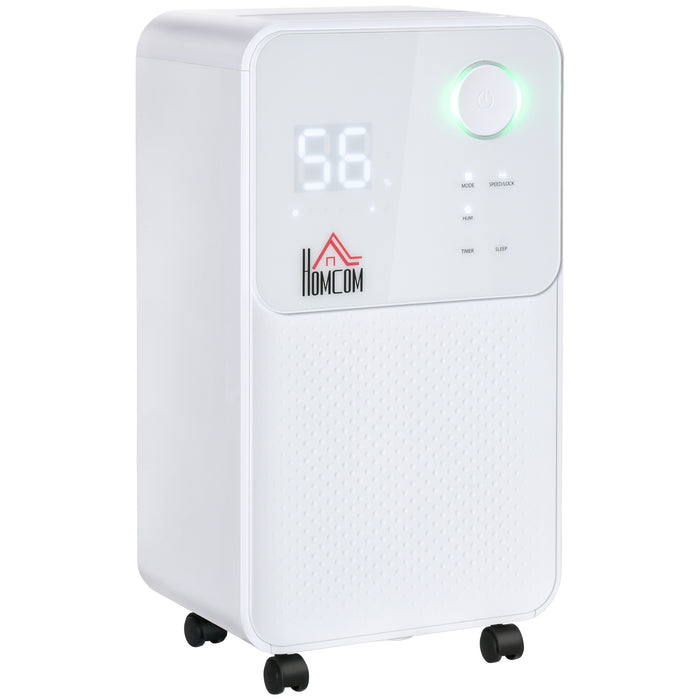 2000ML Portable Dehumidifier - Quiet 12L/Day Electric Air Purifier with 4 Modes for Laundry Rooms, Bedrooms, Basements - Ideal for Home Moisture Control