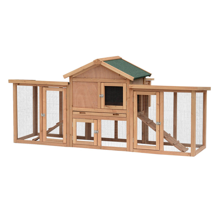 Deluxe Wooden Hen House - Spacious Backyard Chicken Coop with Nesting Box and Outdoor Run - Perfect for Poultry Comfort and Egg Laying