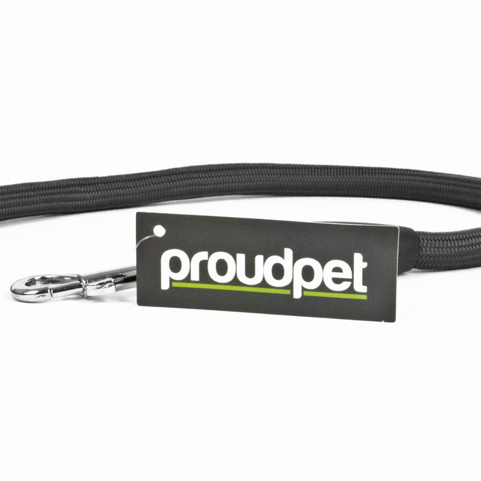 Sturdy 1.5m Black Dog Rope Lead - Heavy-Duty Collar Attachment - Perfect for Walking and Training Pets