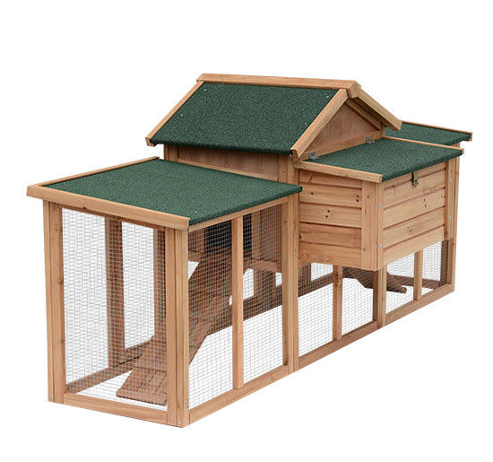 Deluxe Wooden Hen House - Spacious Backyard Chicken Coop with Nesting Box and Outdoor Run - Perfect for Poultry Comfort and Egg Laying