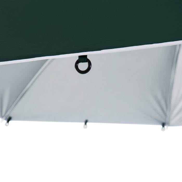 Shelteneer-Green - Durable Outdoor All-Weather Beach Umbrella - Sun and Wind Protection for Seaside Relaxation