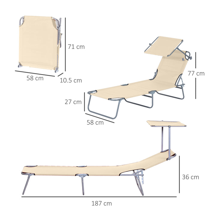 Foldable Patio Sun Lounger Set with Canopy - Adjustable Backrest and Mesh Fabric for Comfort - Ideal for Outdoor Relaxation and Sunbathing