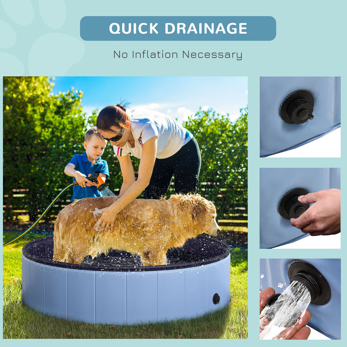 Foldable Pet Swimming Pool - 120cm, Durable and Portable - Ideal for Dogs and Outdoor Bathing