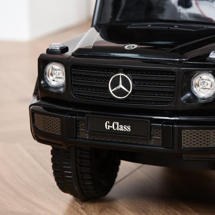 Mercedes-Benz G350 Ride-On Push Car - Toddler Foot-to-Floor Slider with Steering Wheel in Sleek Black - Perfect Stroller Alternative for Young Children