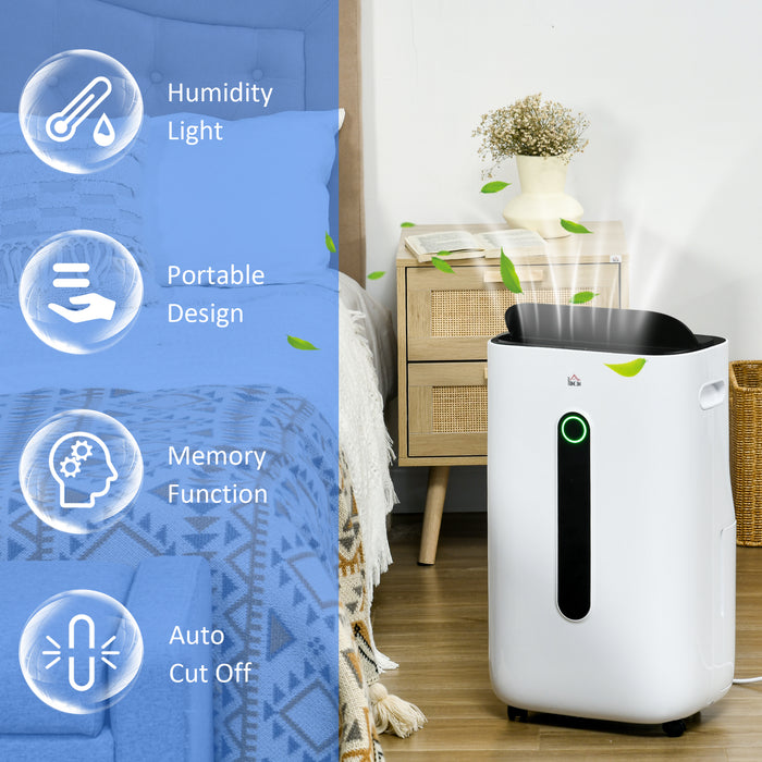 6500mL Capacity Dehumidifier with Air Purifier - 24-Hour Timer, 4 Operating Modes, 22L Daily Extraction - Ideal for Home, Laundry Rooms, and Basements