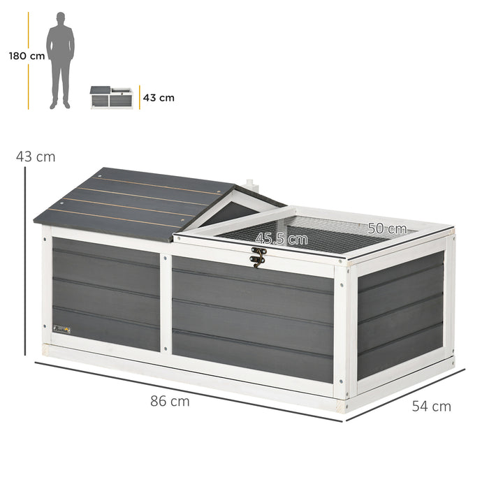 Tortoise Haven - Wooden Enclosure with Shelter, Hideaway Den & Run Area - Ideal for Indoor/Outdoor Reptile Comfort and Play