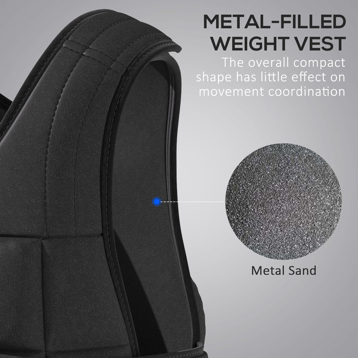 20kg Adjustable Metal Sand Weight Vest - Heavy-Duty Strength Training Equipment - Ideal for Fitness Enthusiasts and Athletes