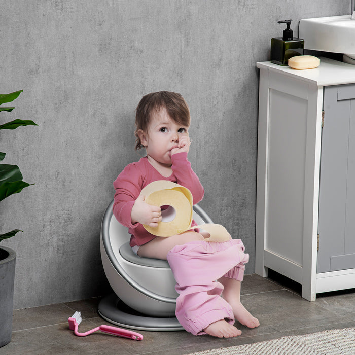 Kids Potty Training Toilet - Mini Size Seat with Splash Guard & Non-slip Mat, Removable Inner Pot - Easy-Clean Solution for Toddler Toilet Training