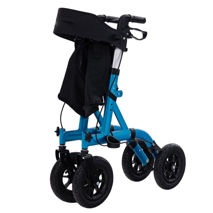 Deluxe Comfort Mobility Aid - Foldable Rolling Walker with Padded Seat  - Ideal Assistance for Elderly and Disabled Individuals