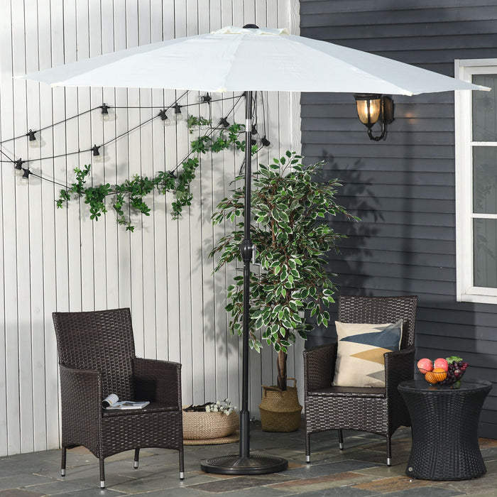 Heavy-Duty Offset Patio Umbrella Base - Cantilever Parasol Stand with Cement Weight, Universal Fit for 35mm/38mm/48mm Poles - Secure & Stable Outdoor Shade Solution