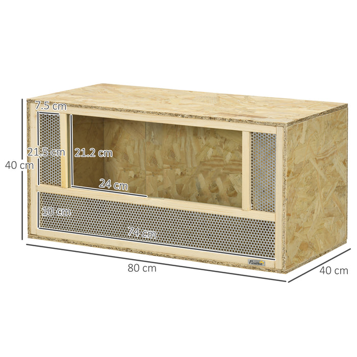 Climbing Pet Reptile Terrarium - Breathable Mesh Vivarium with Sliding Doors - Ideal Habitat for Lizards and Climbing Reptiles