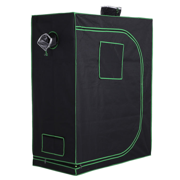 Hydroponic Grow Tent - 600D Reflective Mylar Indoor Plant Growing Shelter with Oxford Canopy, 120x60x150 cm - Ideal for Controlled Environment Agriculture
