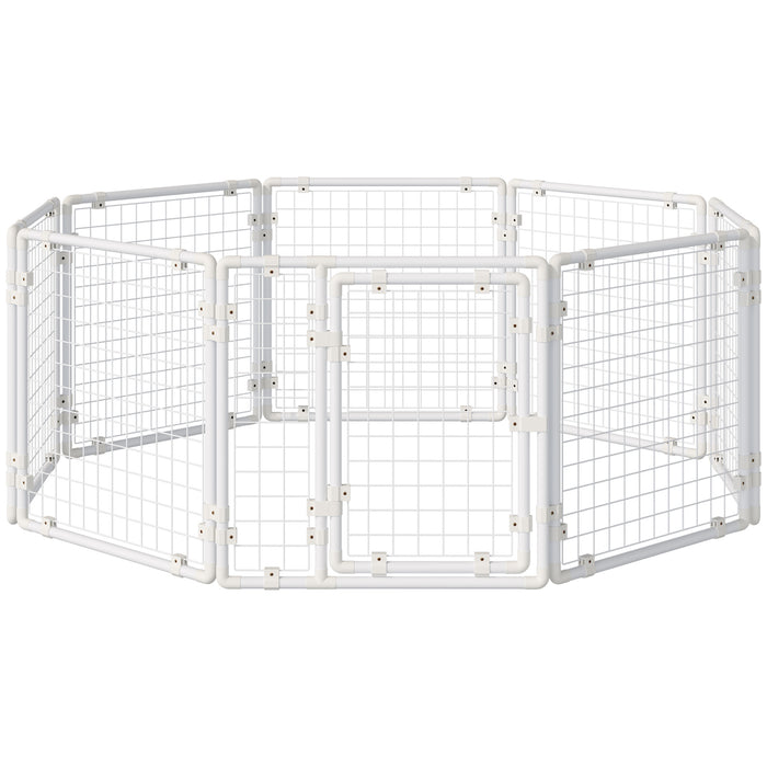 Large Bunny & Guinea Pig Hutch - 9-Piece DIY Rabbit Cage with Door, Ladder & Divider - Ideal for Small Animal Pet Homes and Habitats