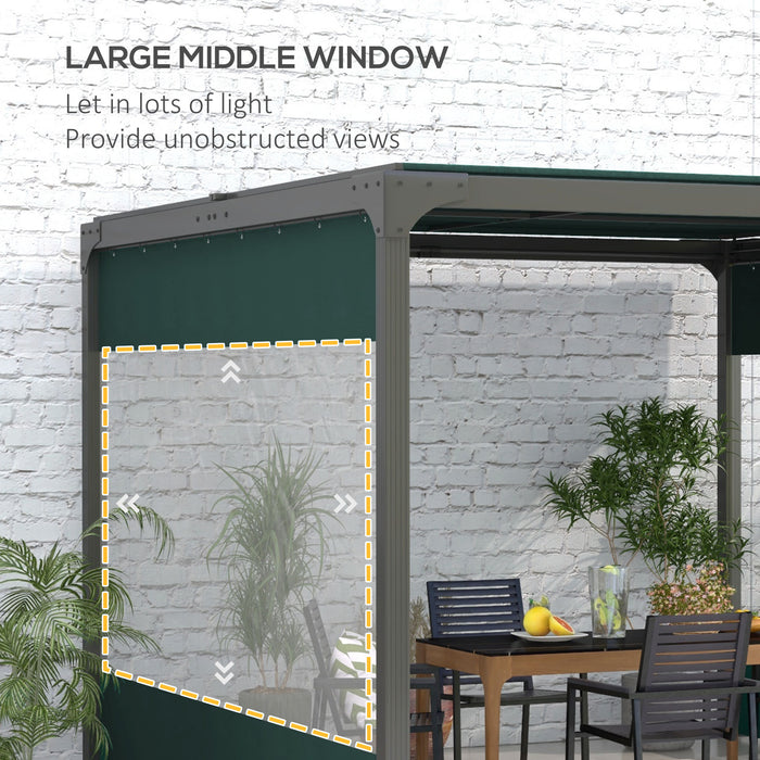 Replacement Pergola Panels in Green, Set of Two, 3 x 2m Size - Durable Outdoor Shade and Privacy Solution for Garden Structures