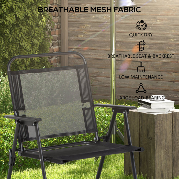 Metal Frame Patio Furniture - 5-Piece Outdoor Dining Ensemble - Ideal for Garden Parties and Al Fresco Meals